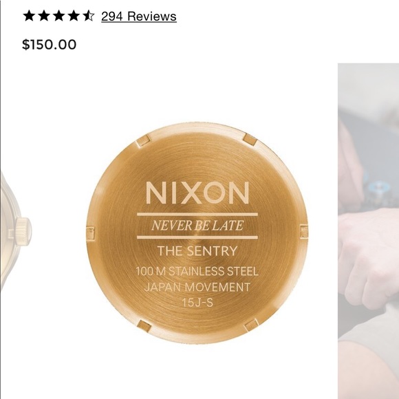 Nixon Sentry Leather Watch - Picture 4 of 5